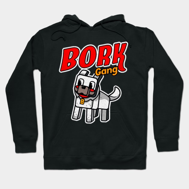 Slogo Bork Gang funny gift for kids Hoodie by Vixel Art